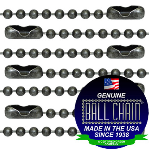 #3 Dungeon Finish Ball Chains with Connector - 30 Inch Length