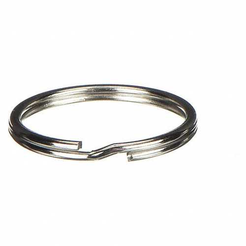 500 Pack 1 Inch Key Rings, Nickel Plated, Round Steel Split Ring