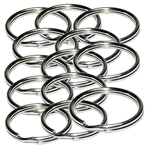 Stainless Steel Split ring assortment 60 pcs 12 sizes small to big