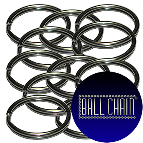  Premium Stainless Steel Split Rings Made in USA (#1