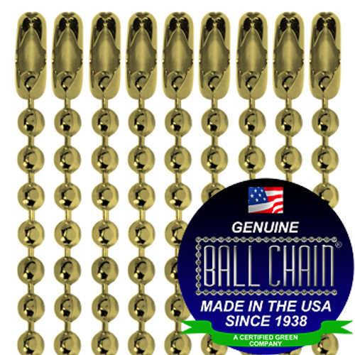 2.4mm Crimp Covers - Nickel Plated Brass, Yellow Brass, or Gilding Metal -  Ball Chain Manufacturing
