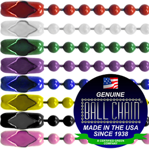 Ball Chain Manufacturing #3 Color Key Chains - 6 inch Length