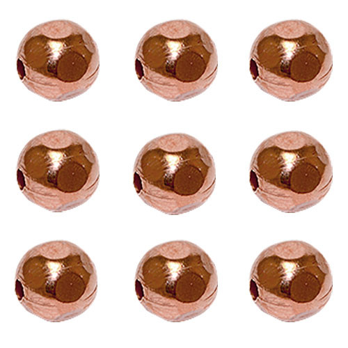 6.3mm Faceted copper beads perfect for custom jewelry makers.