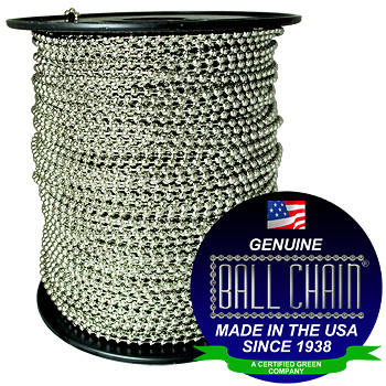 15 Nickel Plated Steel Ball Chain Spool - Ball Chain Manufacturing