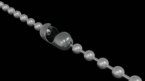  BALL CHAIN VIPER V-TYPE CRIMP CONNECTOR(TM) STAINLESS STEEL - patent pending