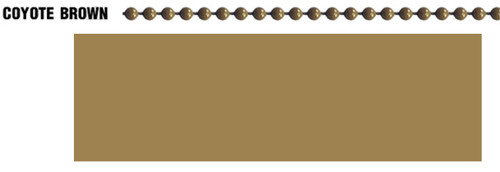 #10 Coyote Brown Color Coated Ball Chain Spool