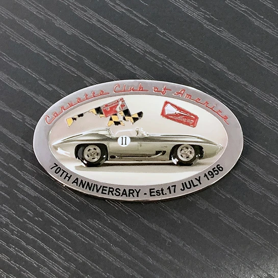 LogoTags, America’s Leading Custom  Challenge Coin and Race Medal Company, Sponsors Old Dominion Corvette Club
