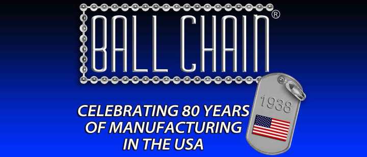 with Matching Connectors 3 Pack 3 Foot Length Ball Chains Ball Chain Manufacturing Co Inc. Brass Plated Steel #6 Size