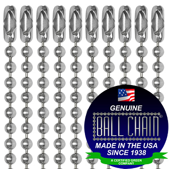 3 Aluminum Ball Chain Necklaces | 30 Inches | Ball Chain Manufacturing