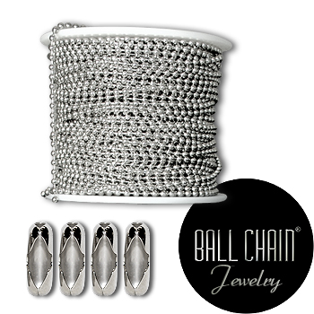 3 Sterling Silver Ball / Bead Chain Spools | Bulk | Ball Chain Mfg.