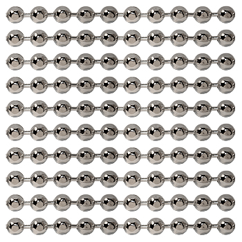 3 (2.4 mm) Sterling Silver Faceted Bead/Ball Chain Spool | Ball
