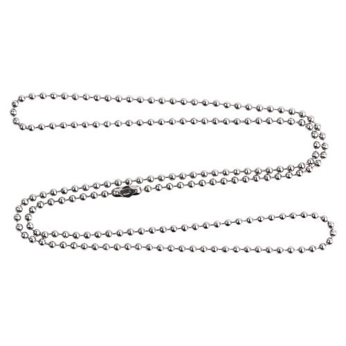 Silver ball chain sales necklace 24 inches