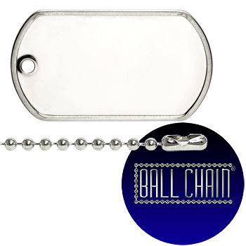Sterling silver store military dog tags