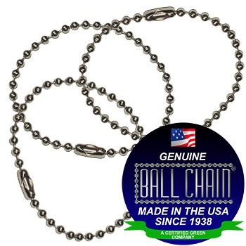 6 Stainless Steel Key Chains - 6 Inch Length - Ball Chain