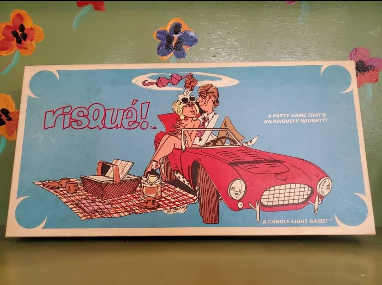 Vintage Risque Board Game Mid Century Moderation image
