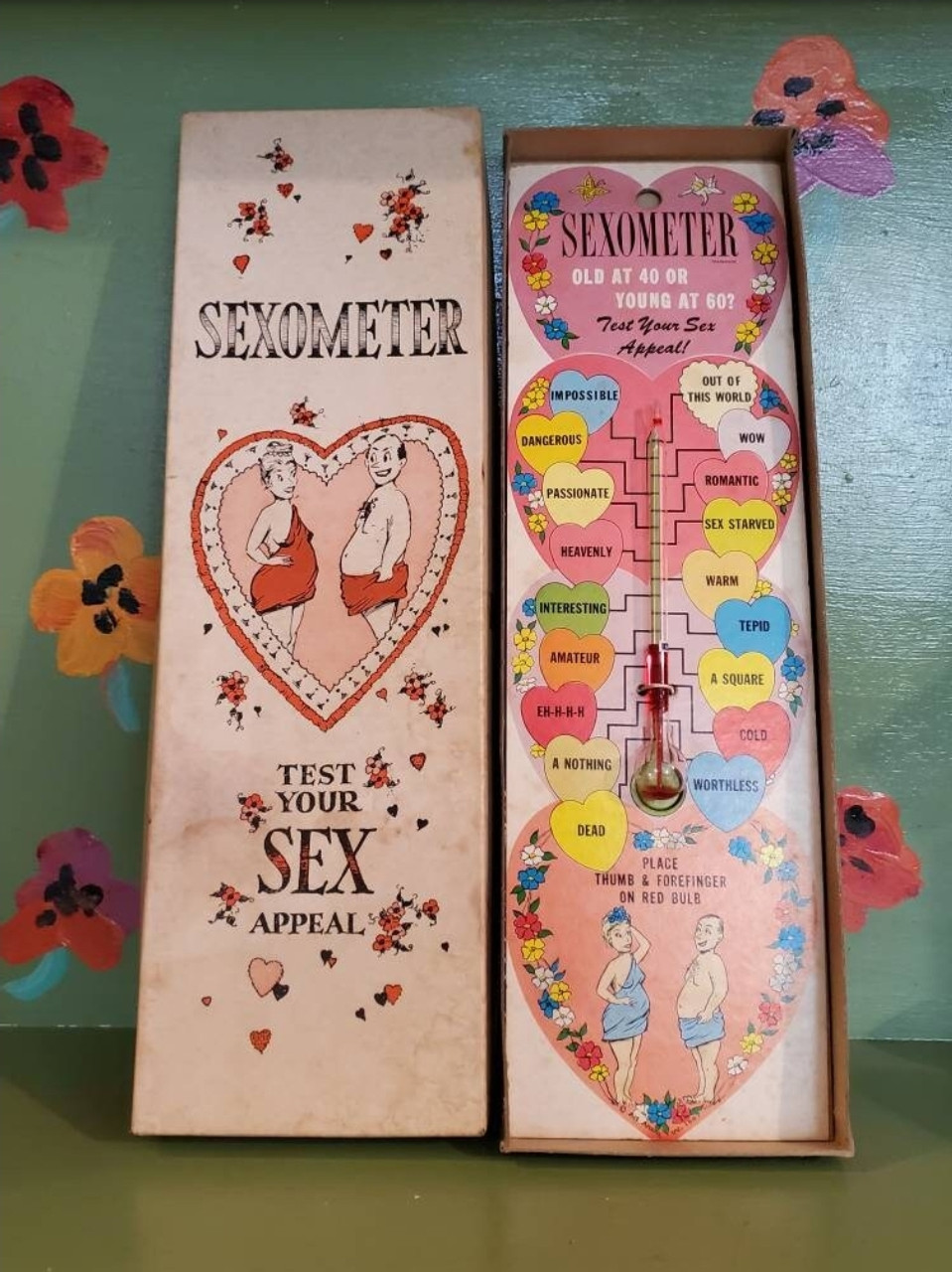 Vintage Sexometer Tester Novelty Mid Century Moderation picture