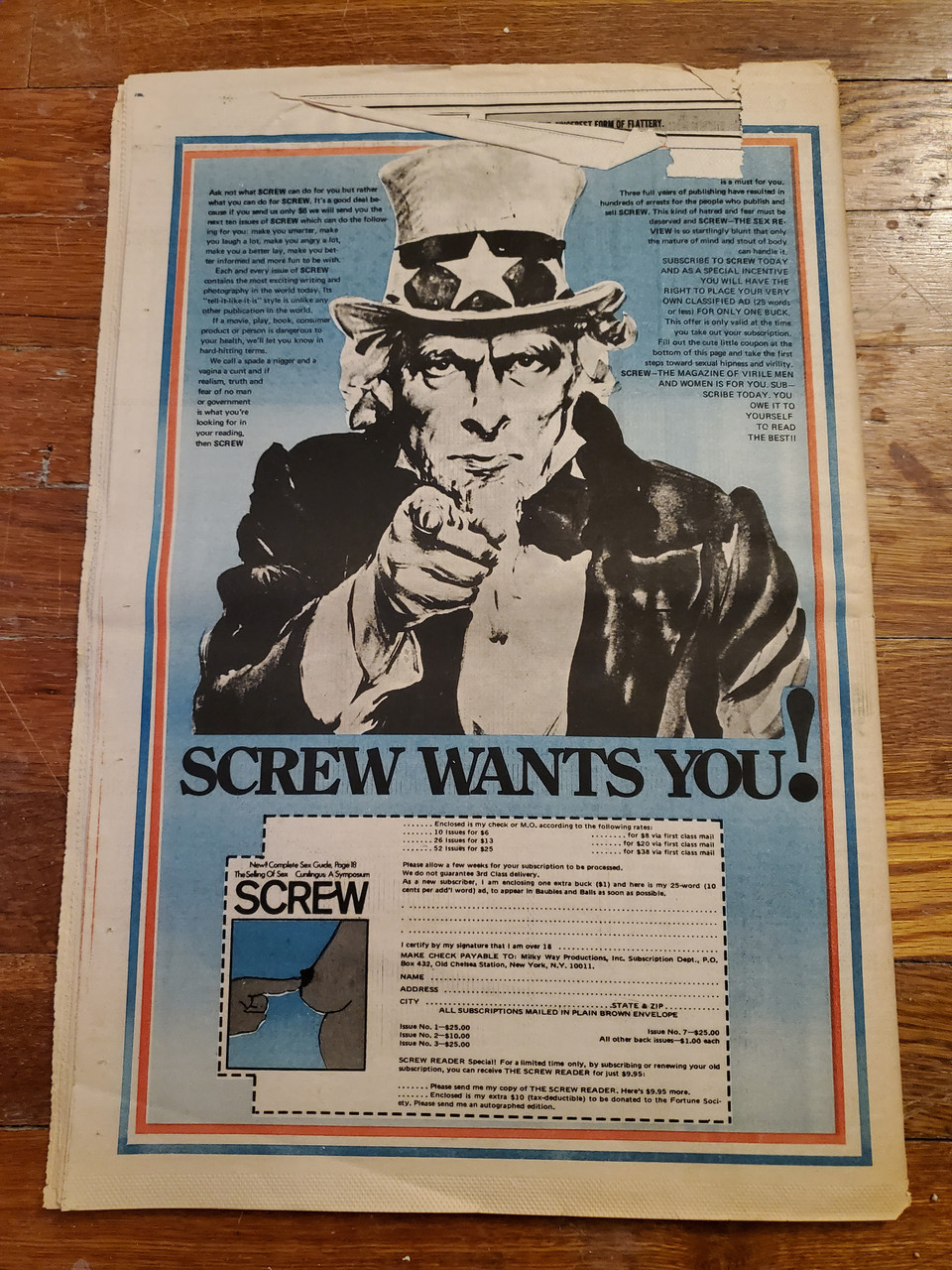 Vintage Screw Smut Newspaper 138 | Mid Century Moderation