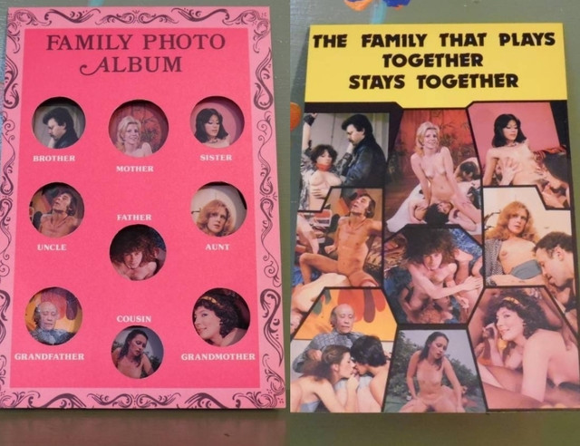 Vintage funny porn family reunion greeting card