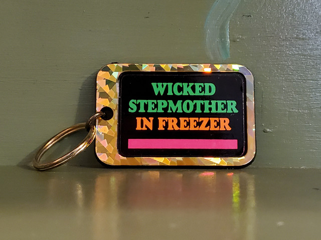 Vintage Funny Wicked Stepmother Freezer keychain