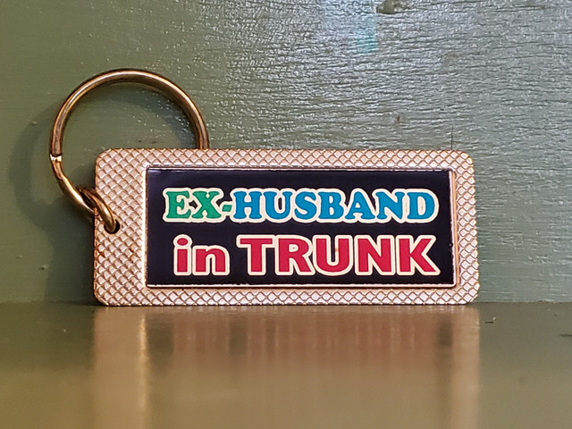 Vintage Ex Husband Trunk keychain