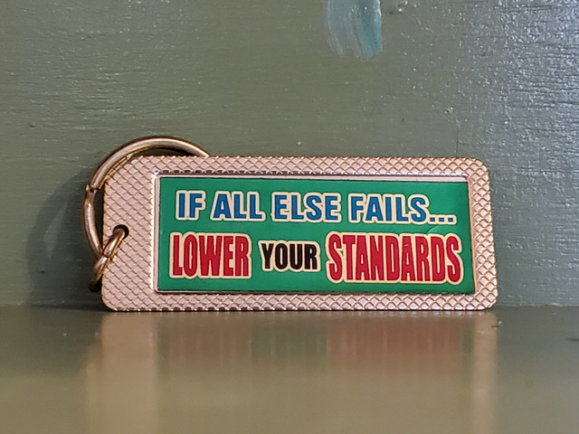Vintage Lower Standards keychain