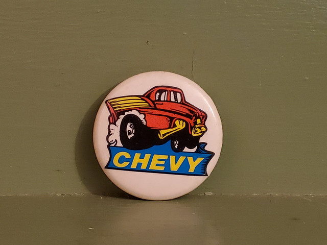 Vintage Chevy Monster Truck Pinback button