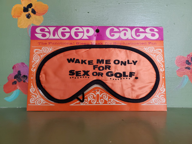 Vintage golf sex sleep mask