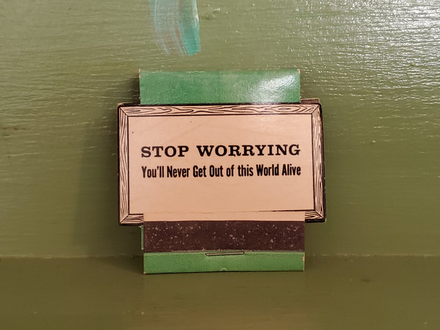 Vintage Protest Sign Worry Money matches
