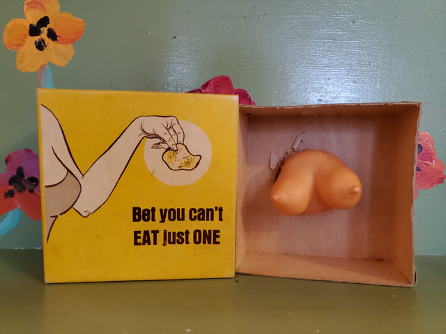 Vintage Eat One Boobs Candy gag box