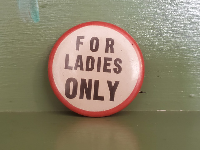Vintage For Ladies Only Pinback button