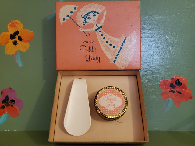 Vintage Petite Shoehorn Vaginal Jelly gag box