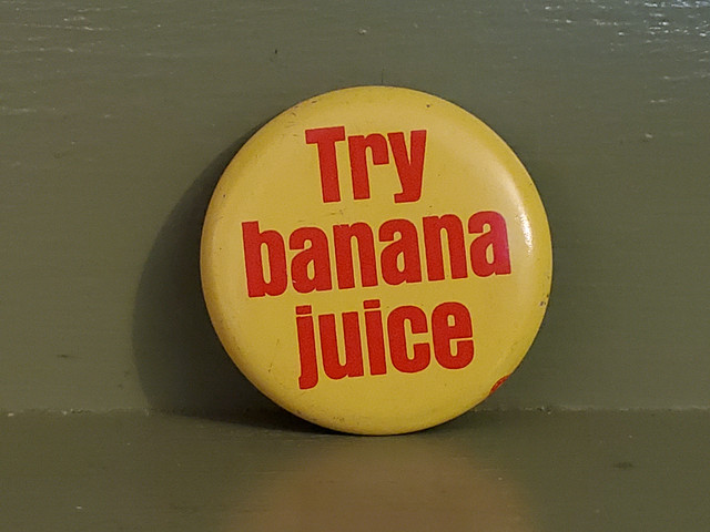 try banana juice pin button