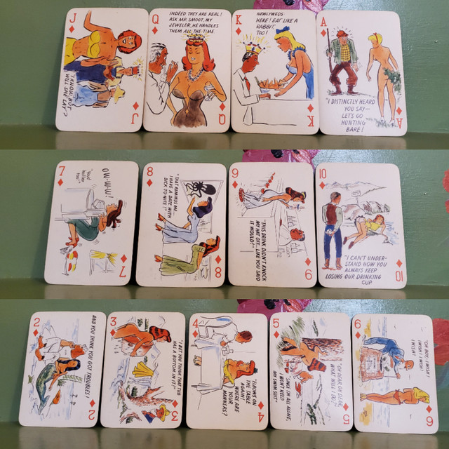 sex comic cartoon deck playing cards