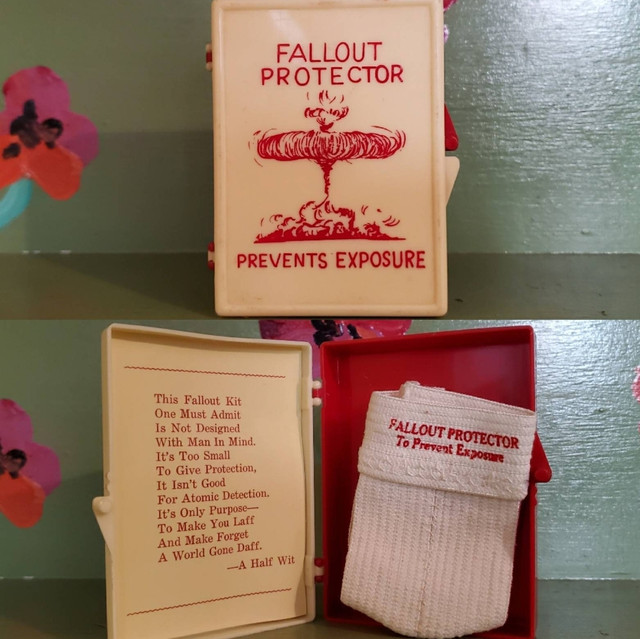 Vintage Novelty joke gag gift box Fallout Shelter Jock Strap Atomic Bomb Vintage Novelty joke gag gift box Fallout Shelter Jock Strap Atomic Bomb