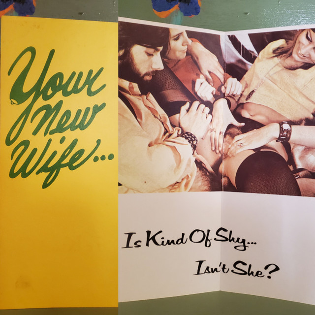 Vintage porn greeting card your new wife is shy threesome