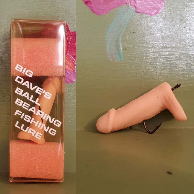 Vintage big Dave's ball bearing fishing lure penis