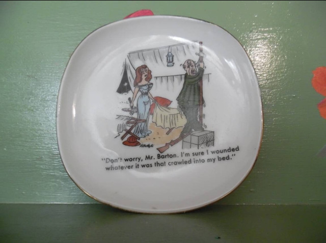 Vintage ashtray Novelty adult humor wounded penis
