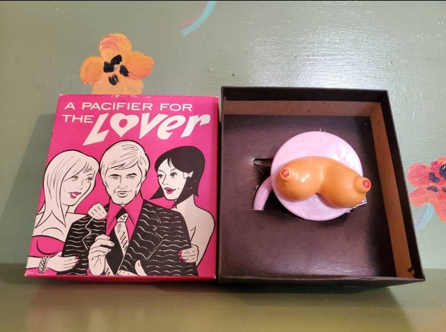 Vintage sex adult Novelty joke gift boob pacifier for lovers