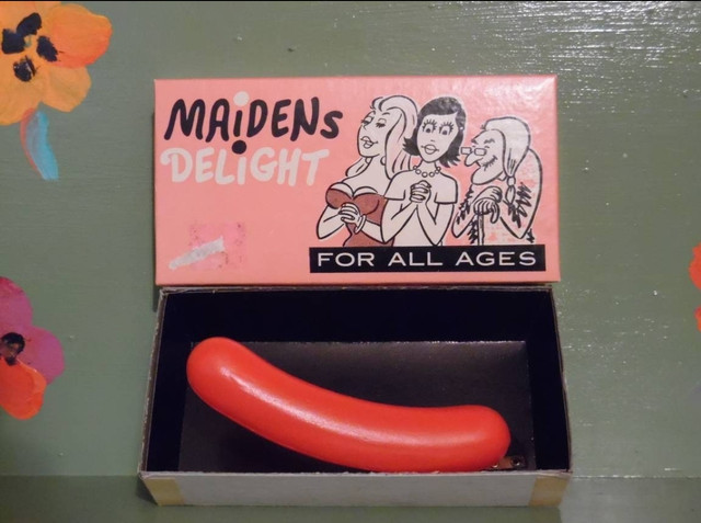 Vintage sex adult Novelty joke gift maidens delights hotdog penis