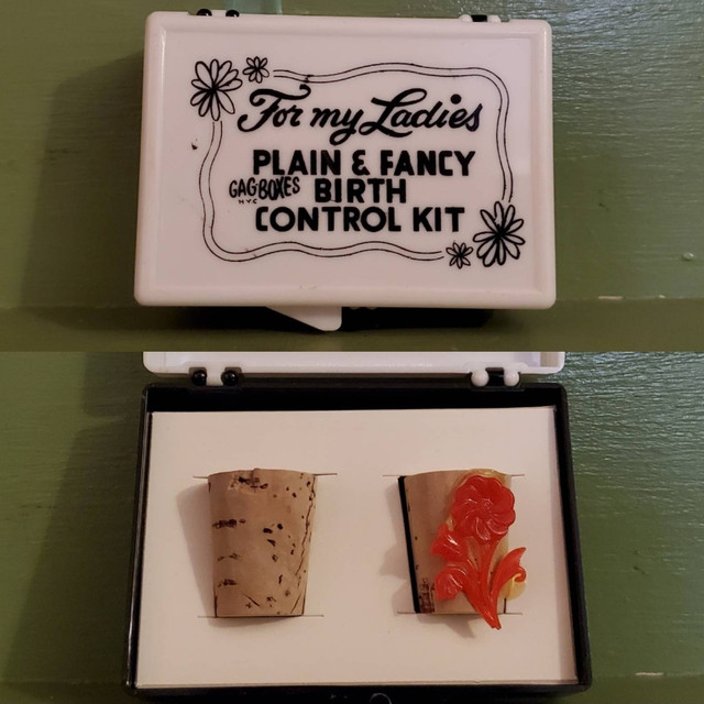 Vintage sex adult Novelty joke gift cork fancy birth control