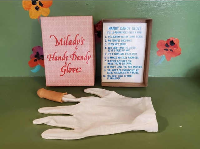 Vintage sex adult Novelty joke gift handy dandy penis finger glove