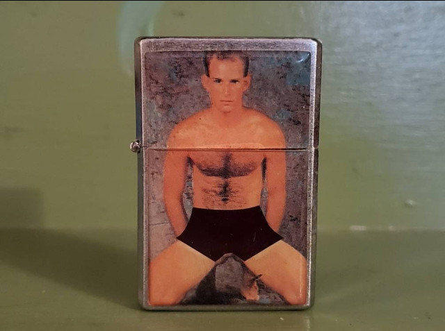 Vintage lighter Novelty adult humor disappearing briefs hairy penis