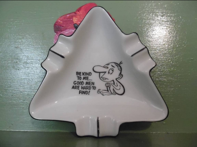 Vintage ashtray Novelty adult humor good men are hard to find