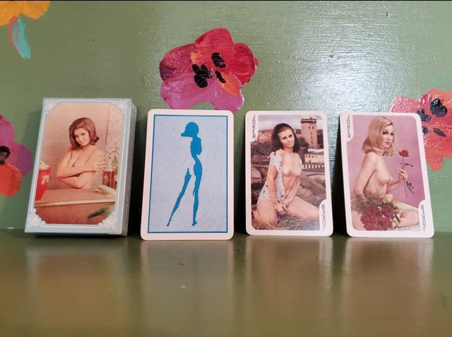 Vintage nude pinup deck cards