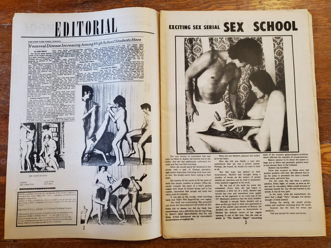 Vintage smut porn newspaper