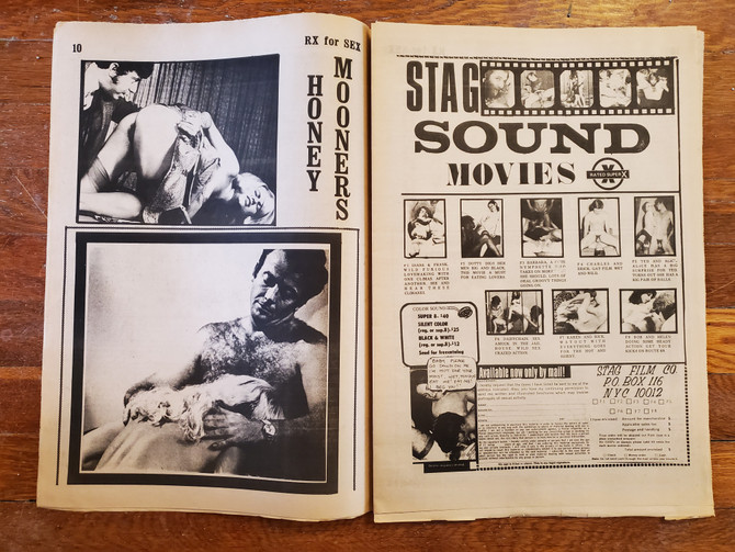 Vintage smut porn newspaper