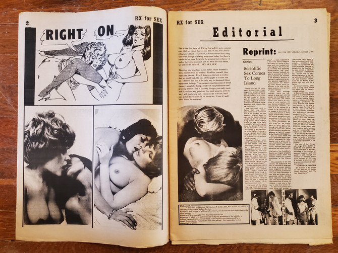 Vintage smut porn newspaper