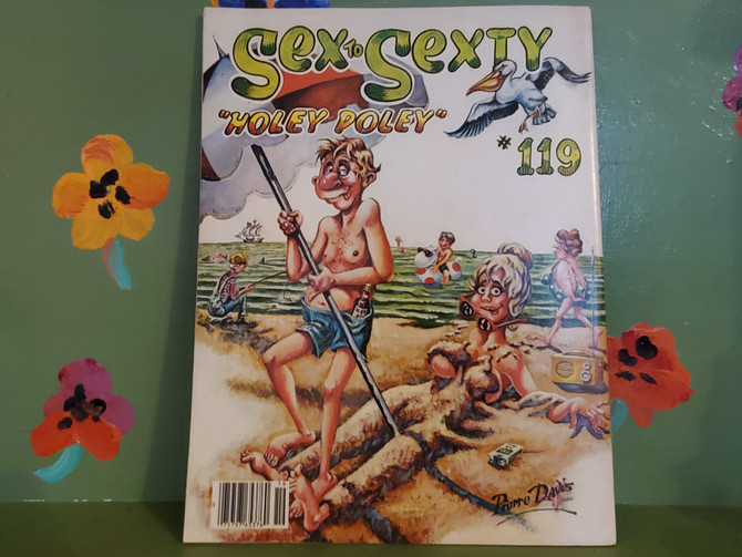 Adult Naughty Humor Sex to Sexty 119 Holey Poley Comic Book Magazine Gag Gift Joke Cartoon Mid Century Modern Retro Vintage Novelty