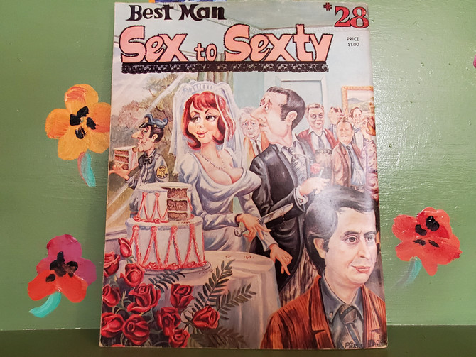 Adult Naughty Humor Sex to Sexty 28 Best Man Comic Book Magazine Gag Gift Joke Cartoon Mid Century Modern Retro Vintage Novelty