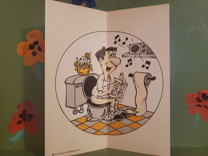 Adult Naughty Humor Greeting Card Gag Gift Joke Sex Cartoon Novelty Congratulations Retirement Mid Century Modern Retro Vintage